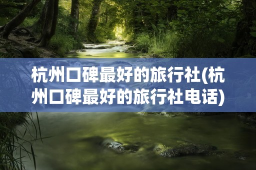 杭州口碑最好的旅行社(杭州口碑最好的旅行社电话)