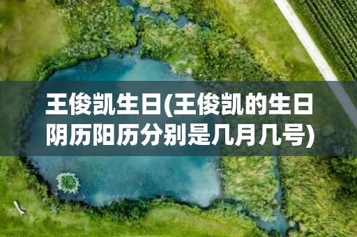 王俊凯生日(王俊凯的生日阴历阳历分别是几月几号)