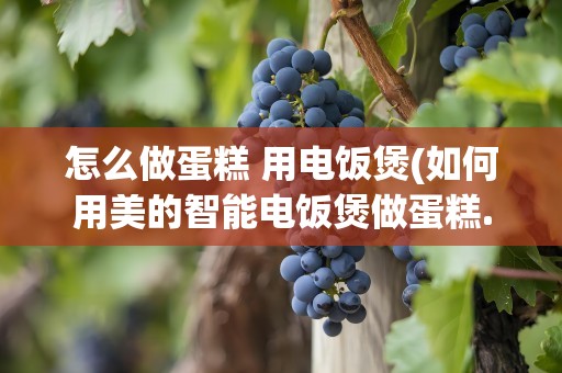 怎么做蛋糕 用电饭煲(如何用美的智能电饭煲做蛋糕.)