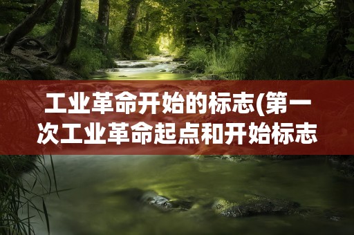 工业革命开始的标志(第一次工业革命起点和开始标志各是什么)