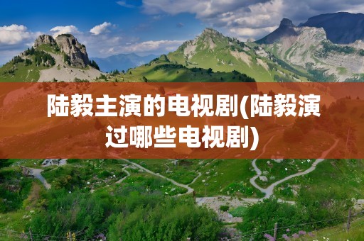 陆毅主演的电视剧(陆毅演过哪些电视剧)
