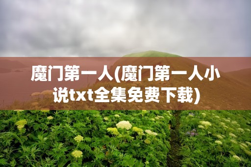 魔门第一人(魔门第一人小说txt全集免费下载)