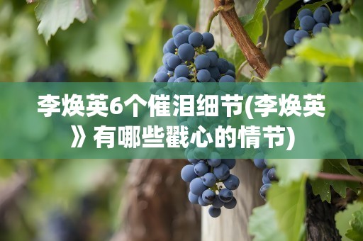 李焕英6个催泪细节(李焕英》有哪些戳心的情节)