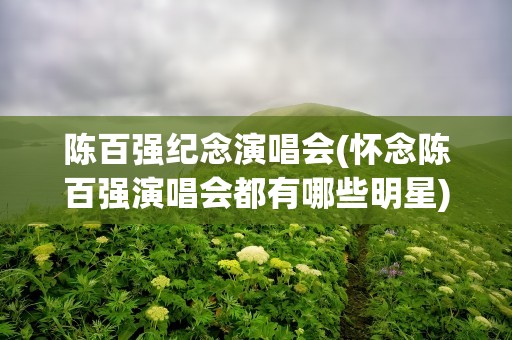 陈百强纪念演唱会(怀念陈百强演唱会都有哪些明星)