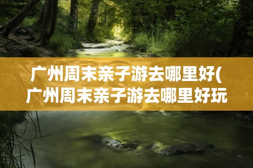 广州周末亲子游去哪里好(广州周末亲子游去哪里好玩)