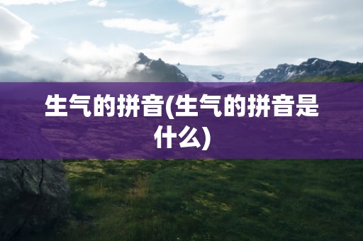 生气的拼音(生气的拼音是什么)