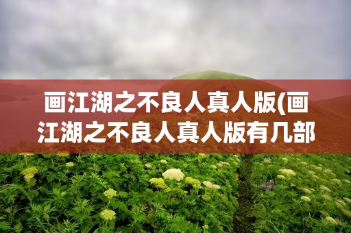 画江湖之不良人真人版(画江湖之不良人真人版有几部)