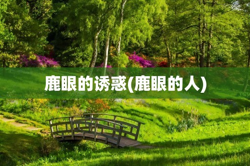 鹿眼的诱惑(鹿眼的人)