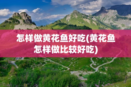 怎样做黄花鱼好吃(黄花鱼怎样做比较好吃)