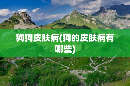 狗狗皮肤病(狗的皮肤病有哪些)