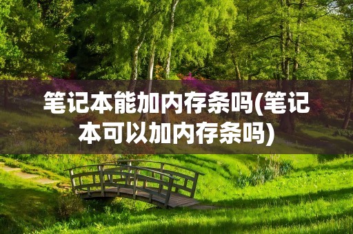 笔记本能加内存条吗(笔记本可以加内存条吗)