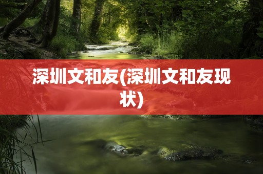 深圳文和友(深圳文和友现状)