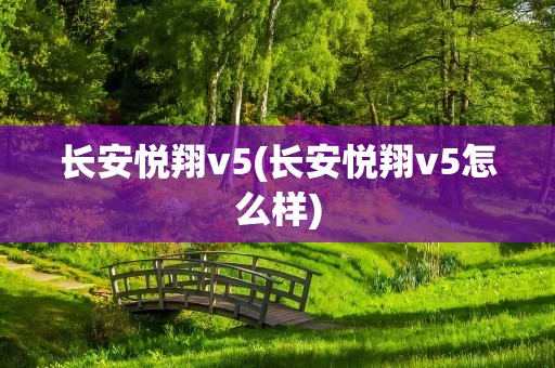 长安悦翔v5(长安悦翔v5怎么样)