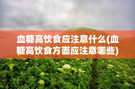 血糖高饮食应注意什么(血糖高饮食方面应注意哪些)