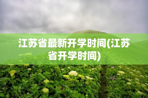 江苏省最新开学时间(江苏省开学时间)