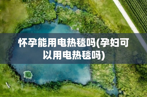 怀孕能用电热毯吗(孕妇可以用电热毯吗)