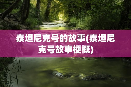 泰坦尼克号的故事(泰坦尼克号故事梗概)