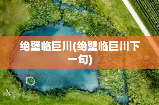 绝壁临巨川(绝壁临巨川下一句)