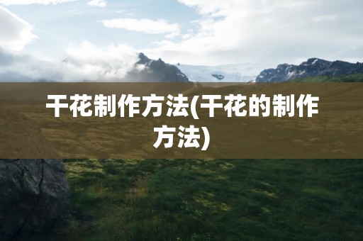 干花制作方法(干花的制作方法)
