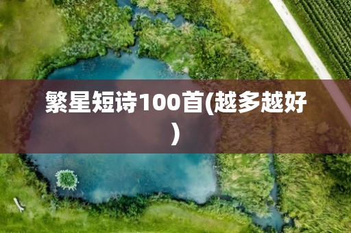 繁星短诗100首(越多越好)