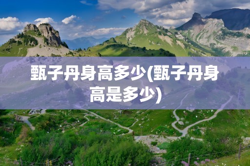 甄子丹身高多少(甄子丹身高是多少)
