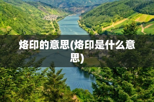 烙印的意思(烙印是什么意思)