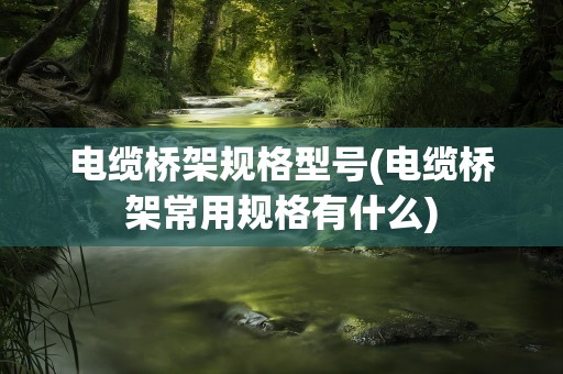 电缆桥架规格型号(电缆桥架常用规格有什么)