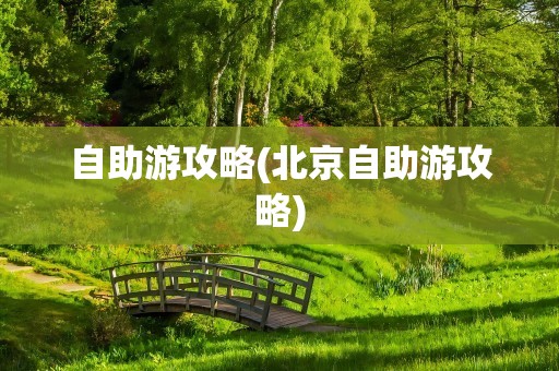 自助游攻略(北京自助游攻略)