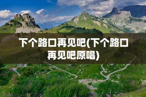 下个路口再见吧(下个路口再见吧原唱)