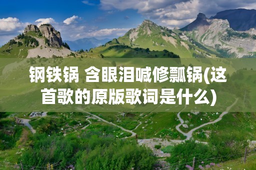 钢铁锅 含眼泪喊修瓢锅(这首歌的原版歌词是什么)