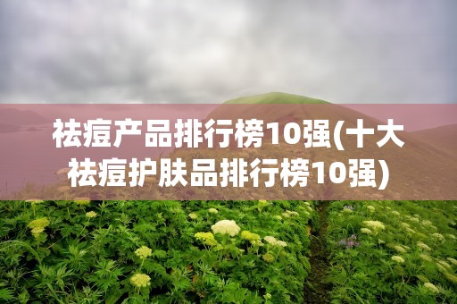 祛痘产品排行榜10强(十大祛痘护肤品排行榜10强)