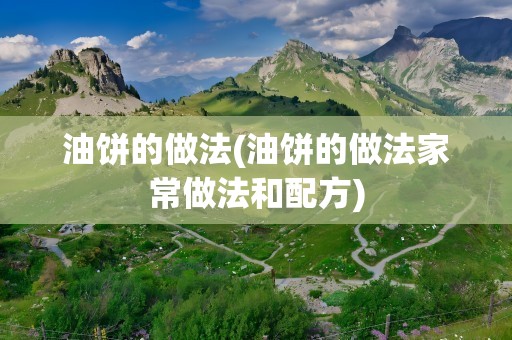 油饼的做法(油饼的做法家常做法和配方)