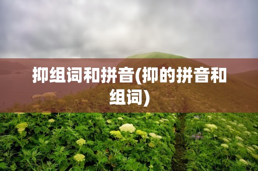 抑组词和拼音(抑的拼音和组词)