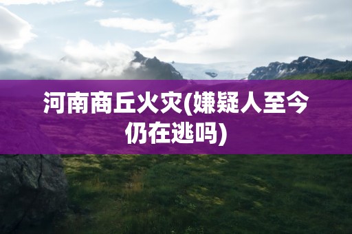 河南商丘火灾(嫌疑人至今仍在逃吗)