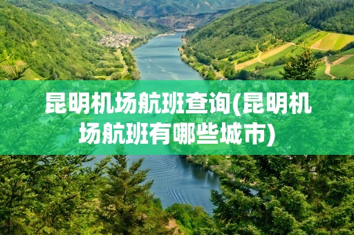 昆明机场航班查询(昆明机场航班有哪些城市)