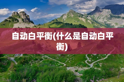 自动白平衡(什么是自动白平衡)