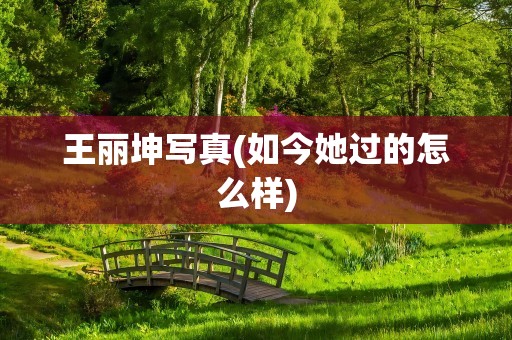 王丽坤写真(如今她过的怎么样)