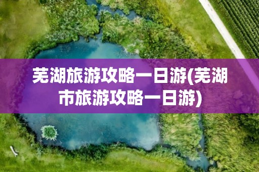 芜湖旅游攻略一日游(芜湖市旅游攻略一日游)