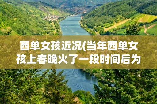 西单女孩近况(当年西单女孩上春晚火了一段时间后为什么会销声匿迹)