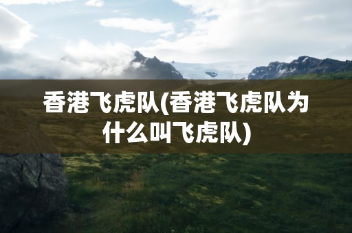 香港飞虎队(香港飞虎队为什么叫飞虎队)