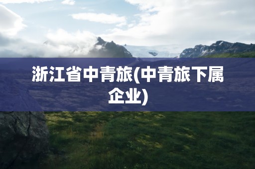 浙江省中青旅(中青旅下属企业)