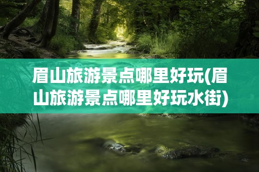 眉山旅游景点哪里好玩(眉山旅游景点哪里好玩水街)