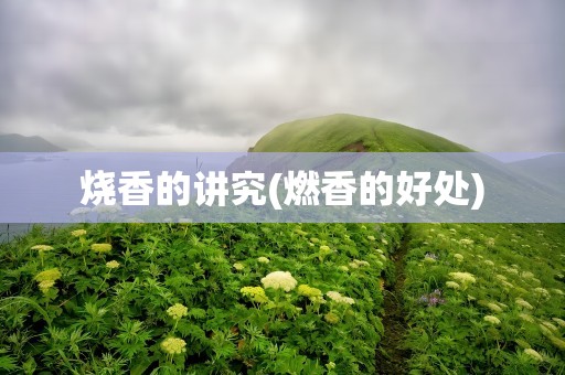 烧香的讲究(燃香的好处)