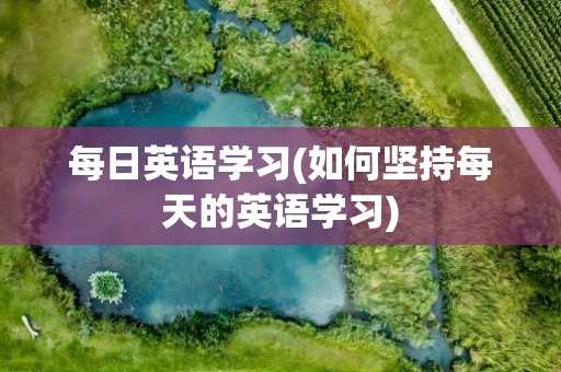 每日英语学习(如何坚持每天的英语学习)