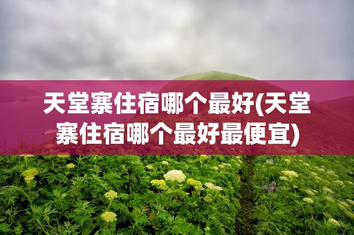 天堂寨住宿哪个最好(天堂寨住宿哪个最好最便宜)
