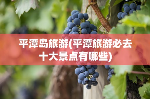 平潭岛旅游(平潭旅游必去十大景点有哪些)