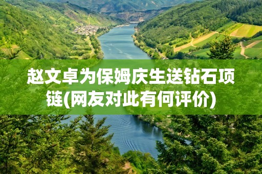 赵文卓为保姆庆生送钻石项链(网友对此有何评价)