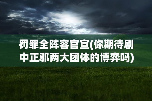 罚罪全阵容官宣(你期待剧中正邪两大团体的博弈吗)