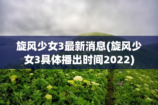 旋风少女3最新消息(旋风少女3具体播出时间2022)