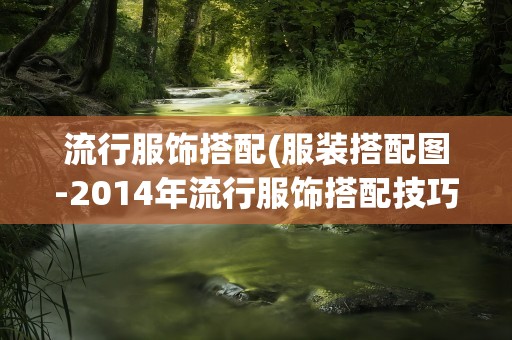 流行服饰搭配(服装搭配图-2014年流行服饰搭配技巧_如何搭配衣服)